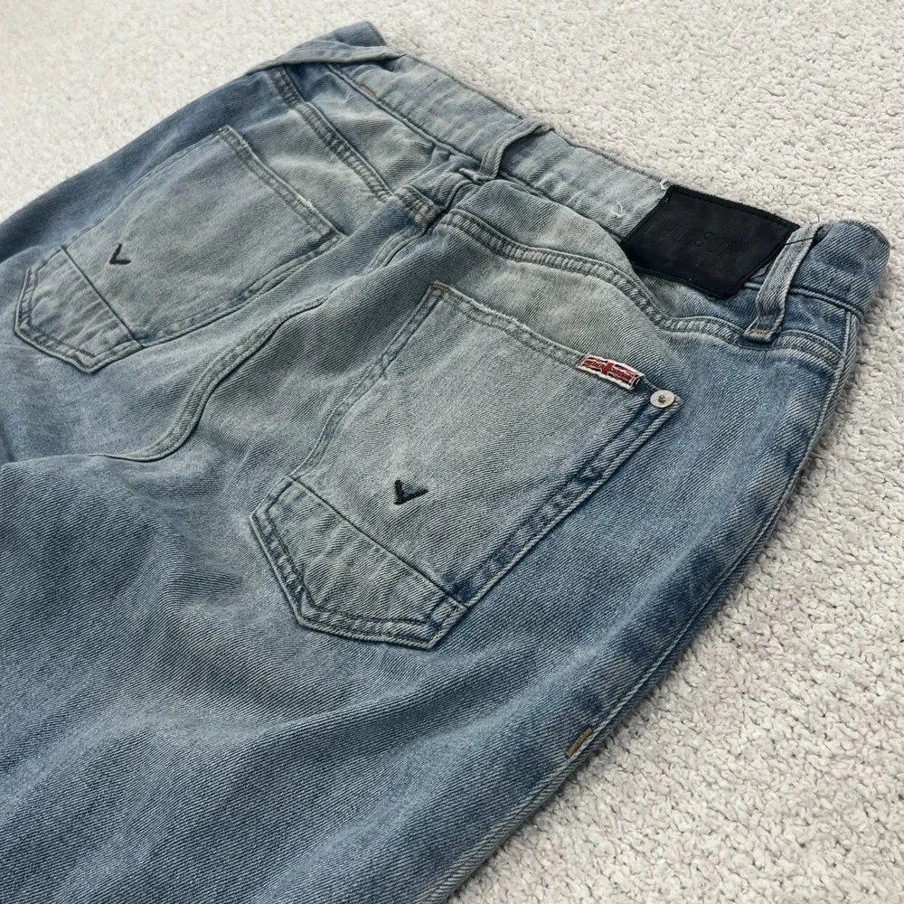 Hudson Jeans Mens 30x32 Light Wash  Selvedge Denim Stretch Straight Leg